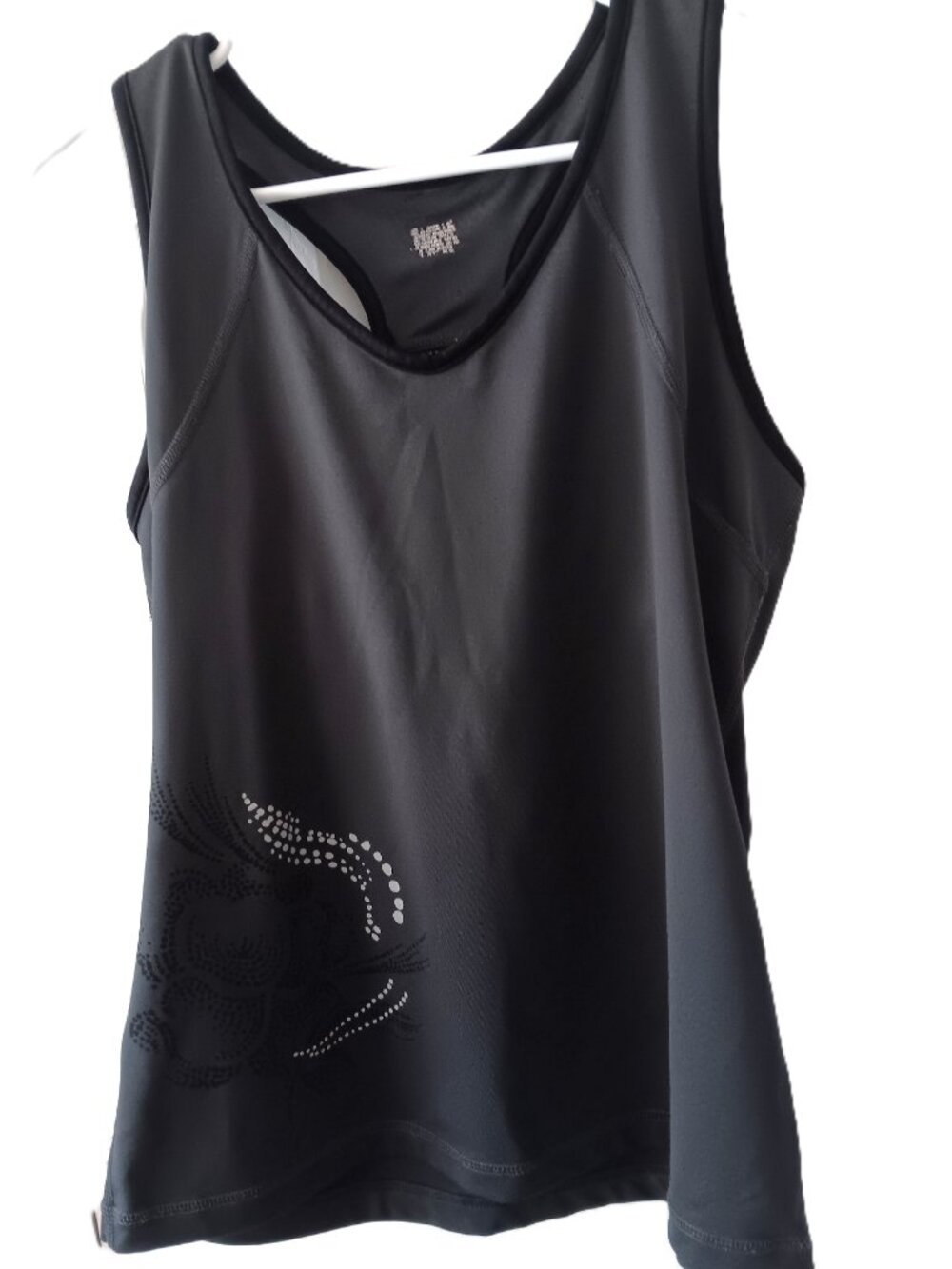 North Face Women's Activewear Racerback Tank Top - Pristine Floral Graphic - M